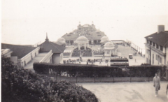 Hastings Pier & Bandstand from White Rock Gardens c1939